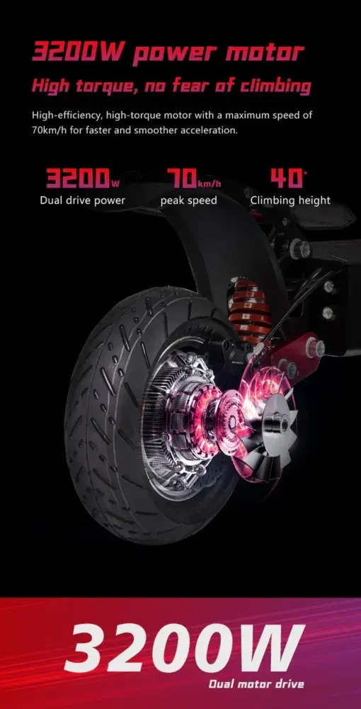 Boyueda Q7 Pro Max Monopattino Elettrico Pieghevole image 10