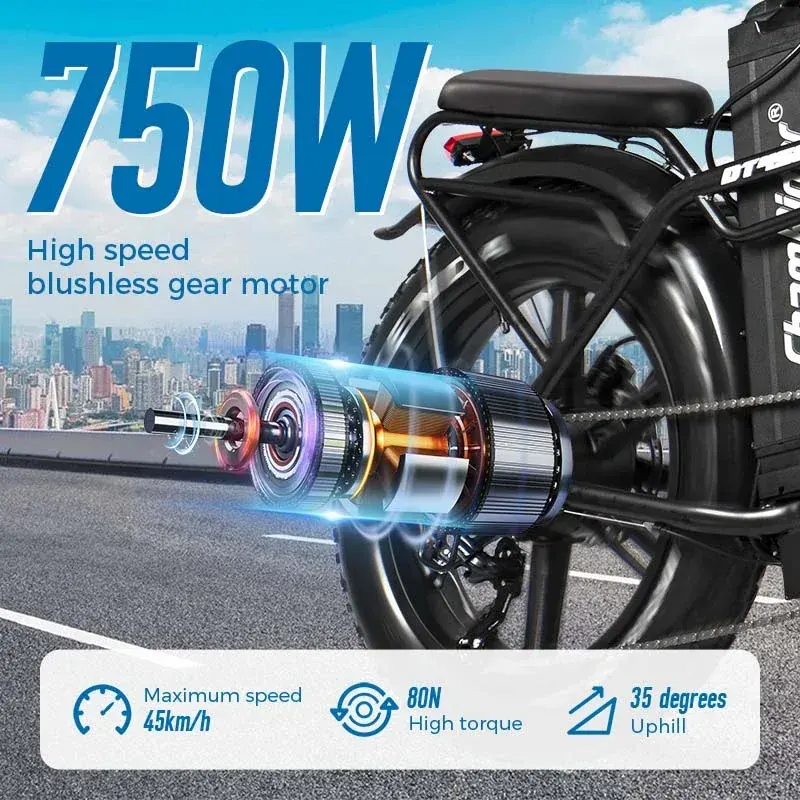 ChamRider DT450 Bici Elettrica Pieghevole image 7