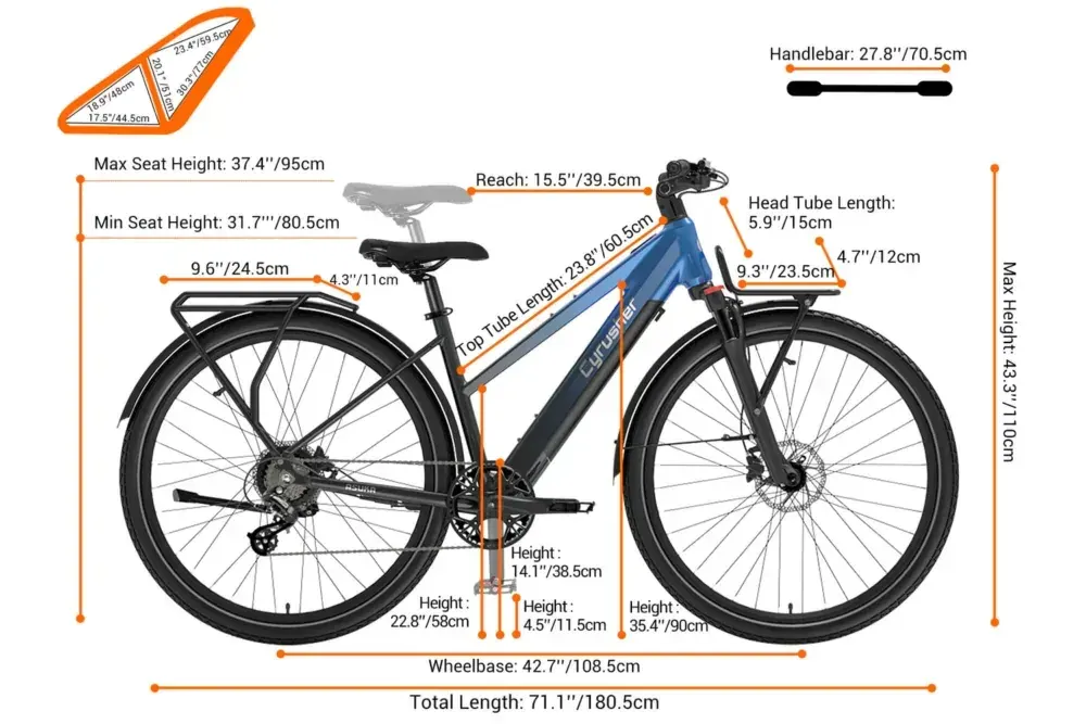 Cyrusher Asuka Bici Elettrica da Trekking image 2