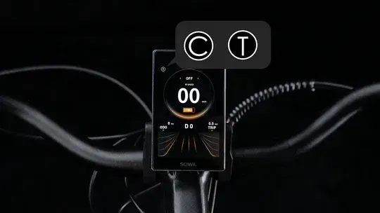 Cyrusher Grace, display LCD con controlli sul manubrio