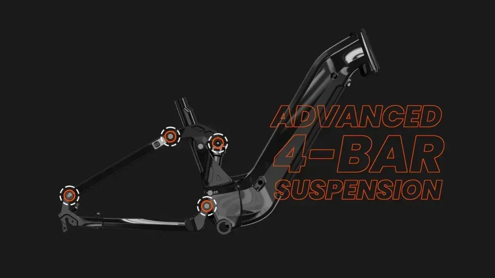 Cyrusher Trax 2.0 E-Mountain Bike Full Suspended image 3