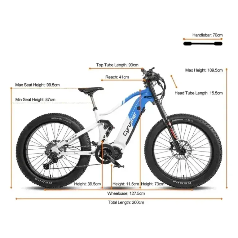 Cyrusher Trident Bici Elettrica Fat Bike a Sospensione Completa image 2