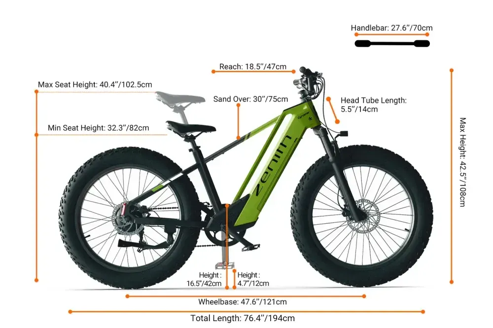 Cyrusher Zenith Bici Elettrica Fat Tire image 2