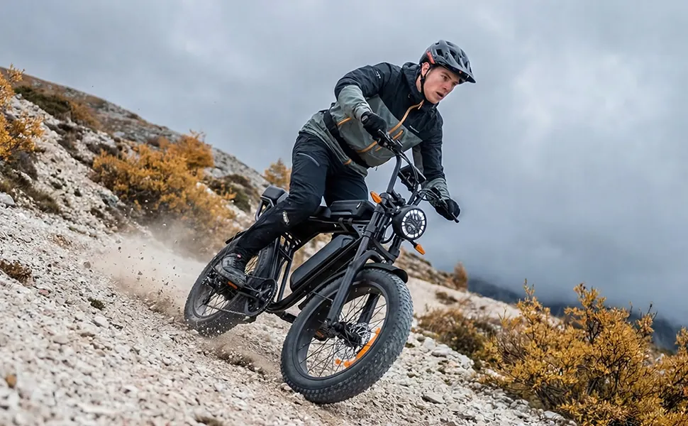 Telaio in acciaio del fat bike elettrico 20 pollici con batteria