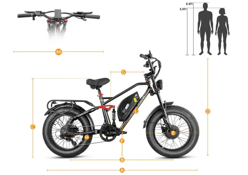 Eahora Terra II Bici Elettrica Fat Tire image 2