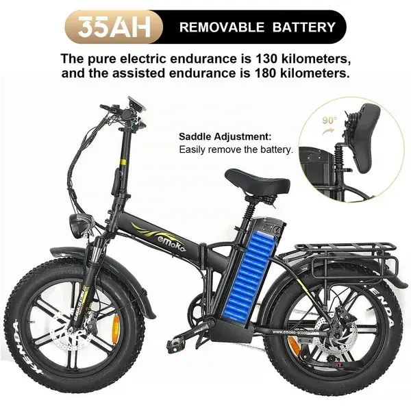 Emoko C94 Cargo E-Bike Pieghevole per Consegne image 3