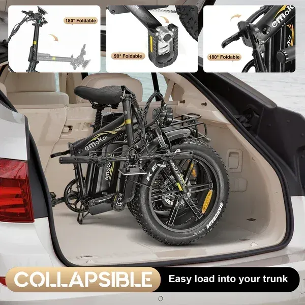 Emoko C94 Cargo E-Bike Pieghevole per Consegne image 6