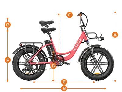 Engwe L20 Bici Elettrica Fat Bike Pieghevole image 2