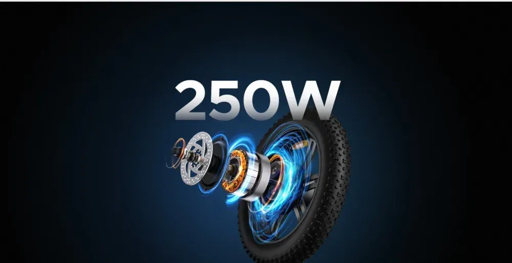 Engwe L20 Bici Elettrica Fat Bike Pieghevole image 8