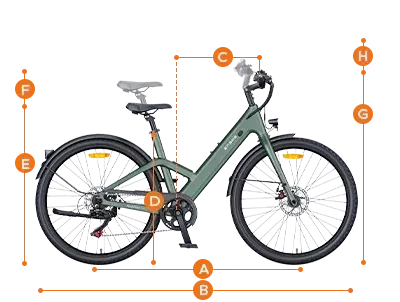 Engwe N1 AIR Bici Elettrica City in Fibra di Carbonio image 3