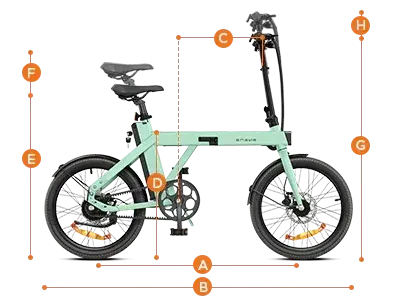 Engwe P20 Bici Elettrica Pieghevole image 2