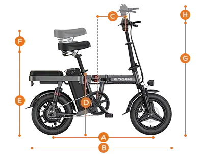 Engwe T14 Bici Elettrica Pieghevole image 2