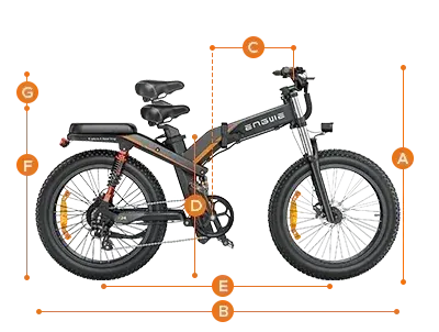 Engwe X26 Fat Bike Elettrica Pieghevole image 4