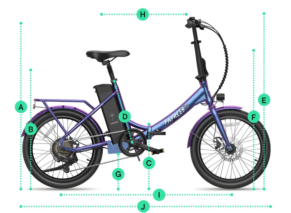Fafrees F20 Lasting Bici Elettrica Pieghevole image 7