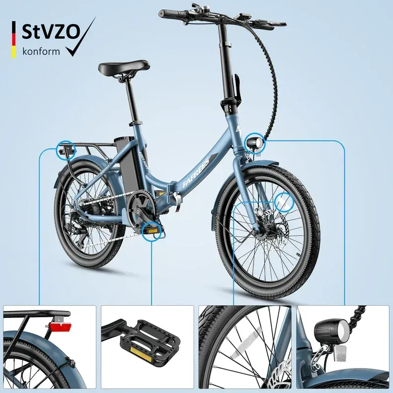 Fafrees F20 Light Bici Elettrica Pieghevole image 5