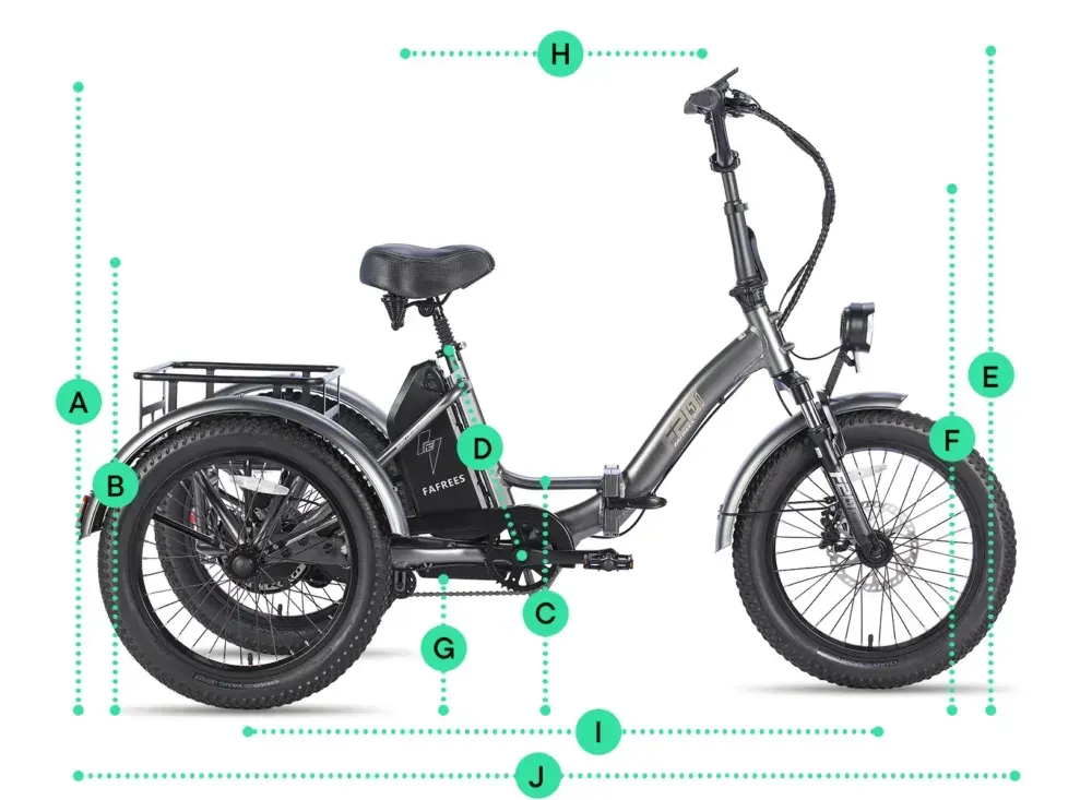 Fafrees F20 Mate Triciclo Elettrico Pieghevole image 2
