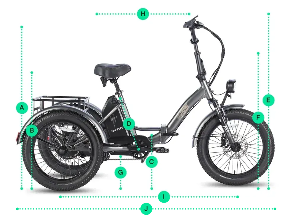 Fafrees F20 Mate HS Triciclo Elettrico Pieghevole image 2