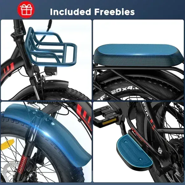 Fafrees F20 Max Bici Elettrica Fat Tire Pieghevole image 10
