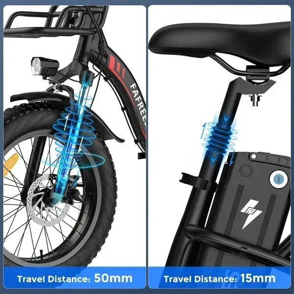Fafrees F20 Max Bici Elettrica Fat Tire Pieghevole image 8