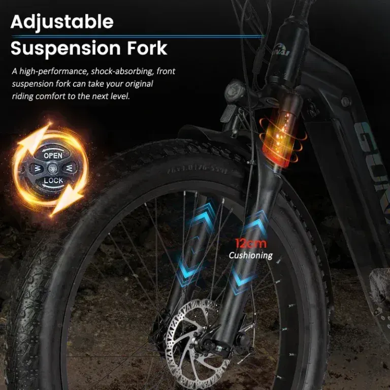 Gunai MX25 Fat Tire E-Bike da Montagna image 4