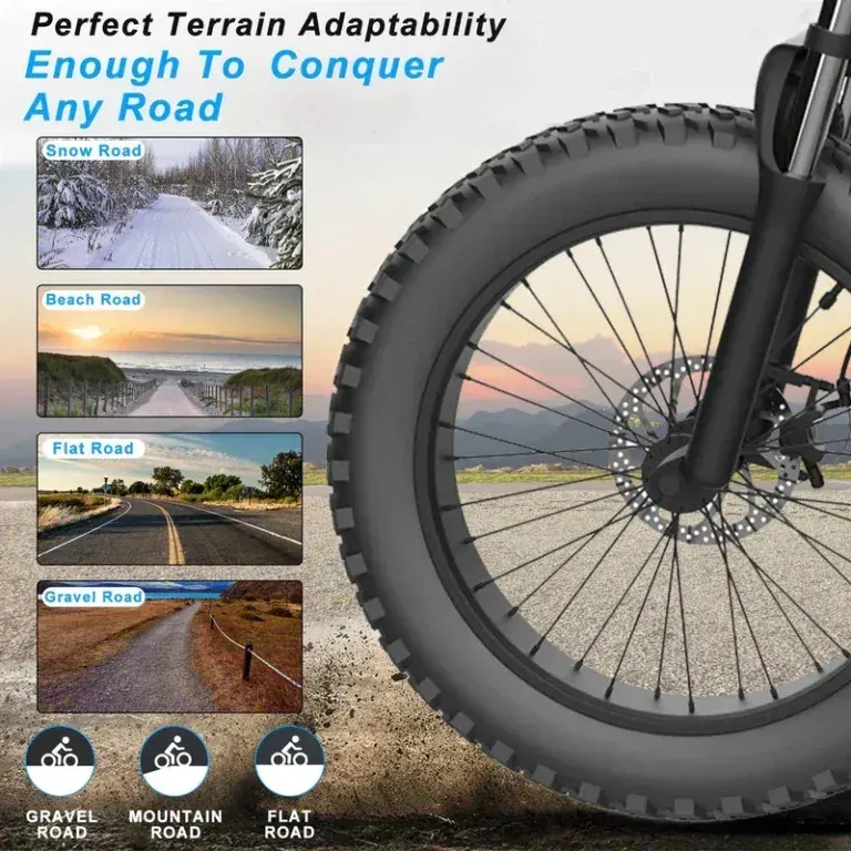 Gunai MX25 Fat Tire E-Bike da Montagna image 6