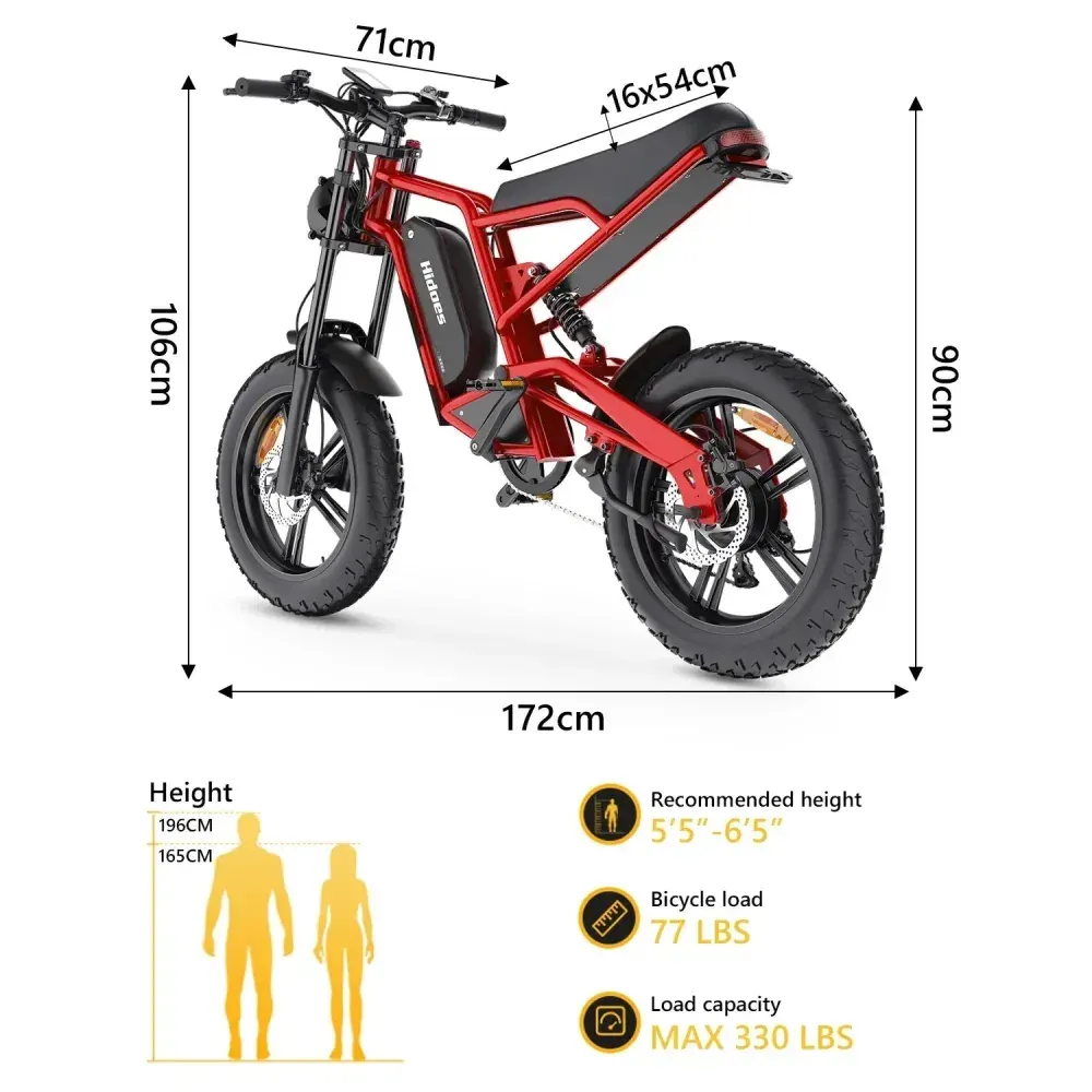 Hidoes B6 Fat Tire E-Bike image 2