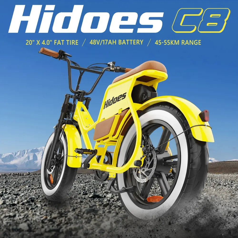 Hidoes C8 E-Bike Fat Tire Potente e Versatile image 8