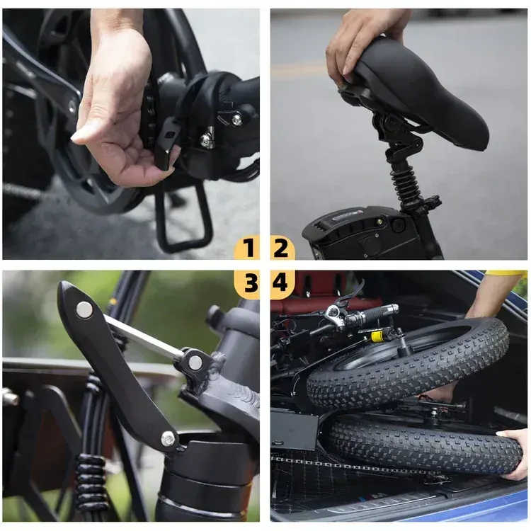 Keteles KF9 Bici Elettrica Pieghevole Fat Bike image 6