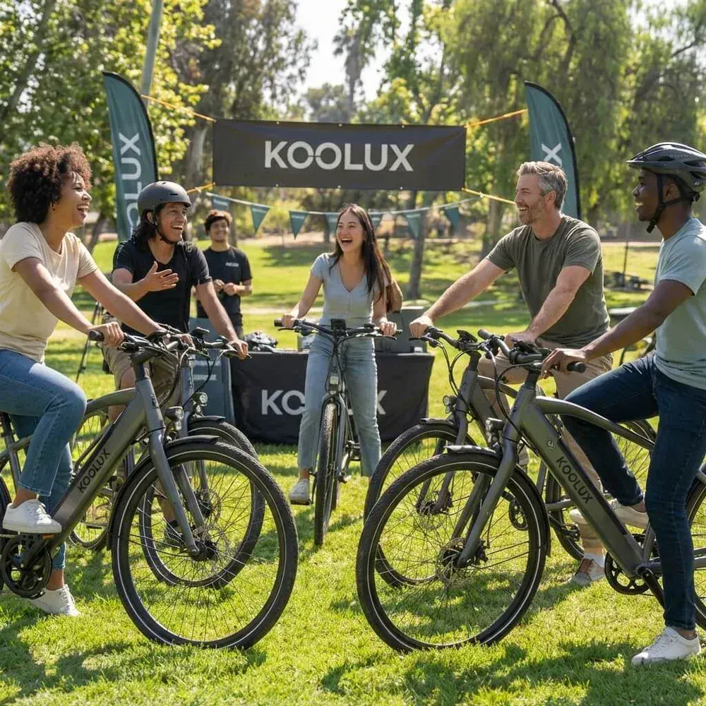 Koolux RK10 Bici Elettrica Pieghevole Fat Bike image 3