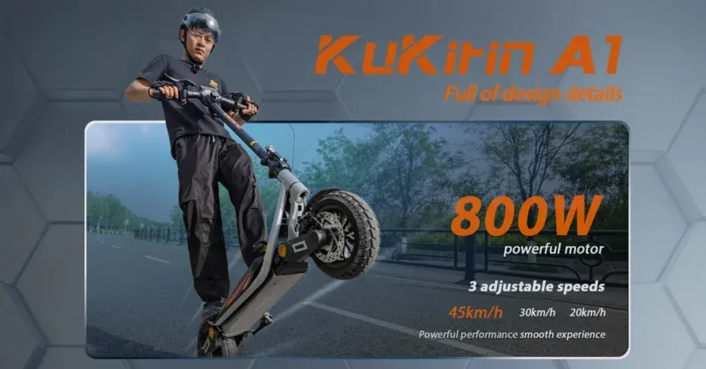 Kukirin A1 Monopattino Elettrico Pieghevole image 5