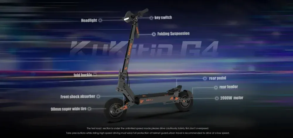 Kukirin G4 Monopattino Elettrico Potente image 5