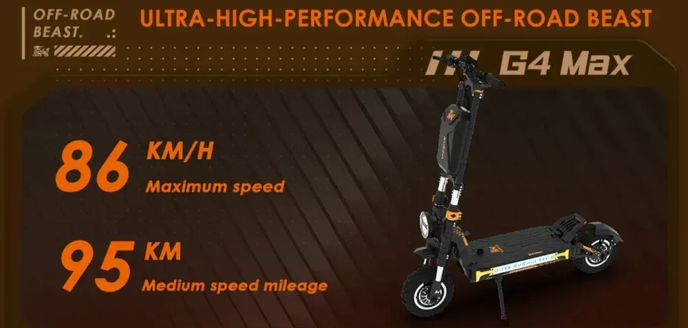 Freno a disco anteriore del Kukirin G4 Max, per arresti sicuri.