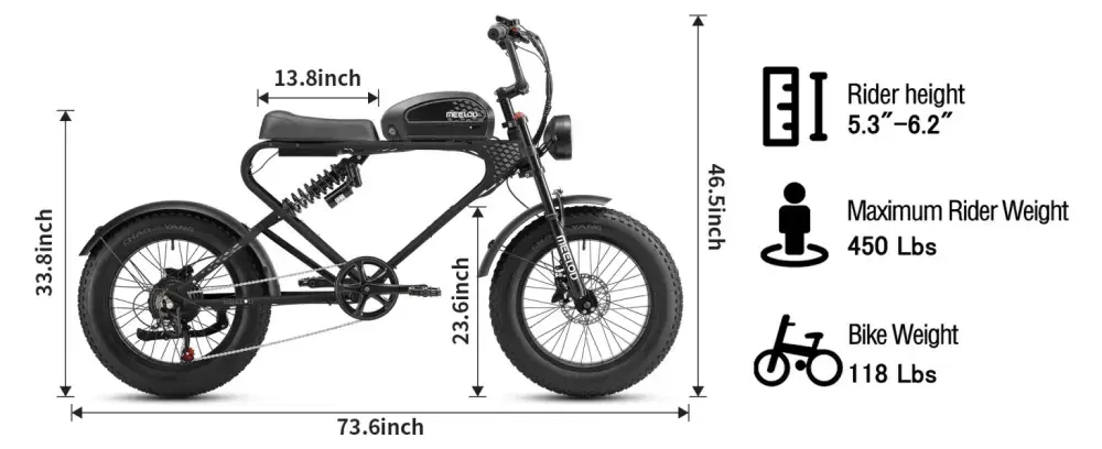 Meelod DK300 PLUS Fat Bike Elettrica image 2