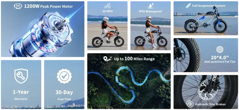 Meelod DK300 PLUS Fat Bike Elettrica image 3