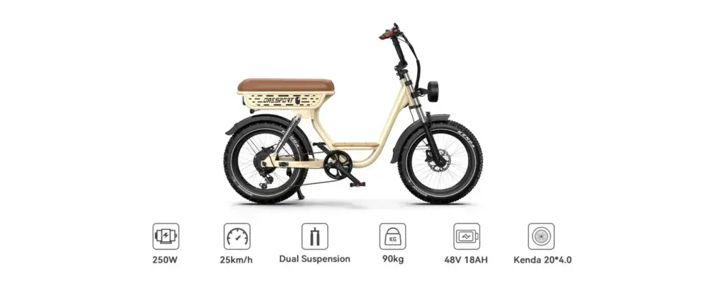 Onesport W77 E-Bike Fat Tire image 4