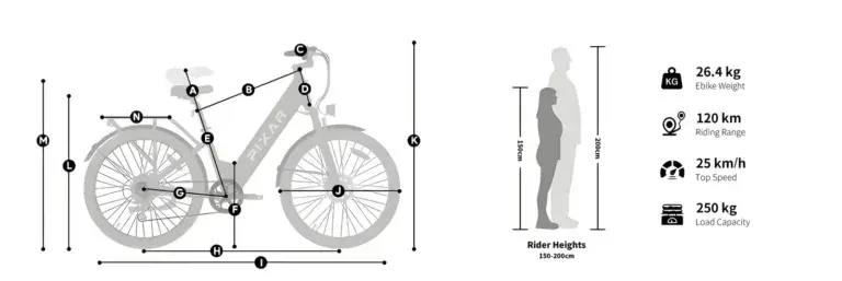 Pixar Cruiser Bici Elettrica City 25 km/h image 2