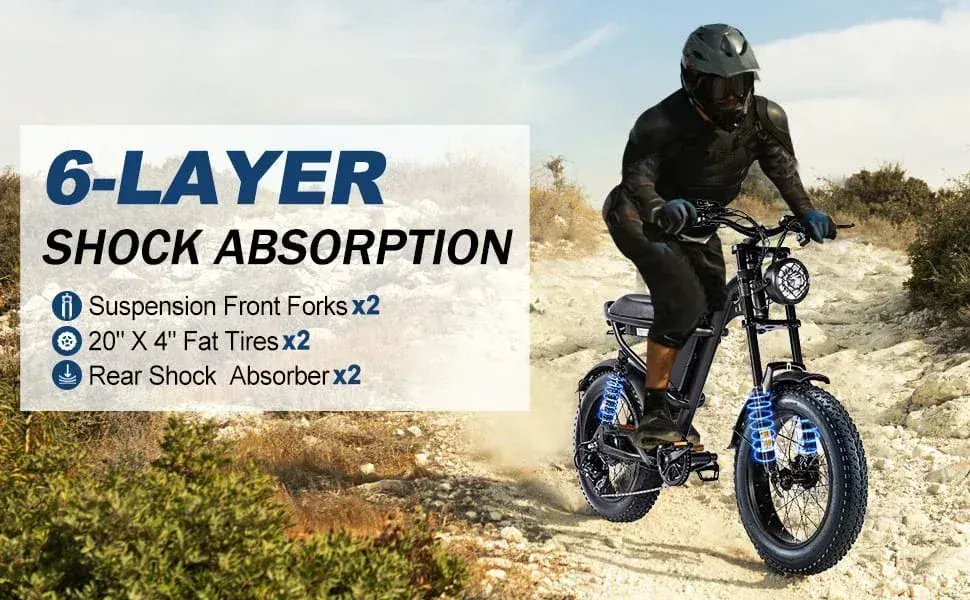 Riding Time Z8 S Bici Elettrica Fat Bike a Sospensione Completa image 2