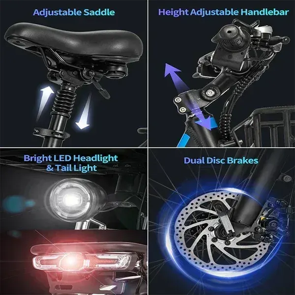 Ridstar H20 Pro Bici Elettrica Pieghevole Fat Bike image 6