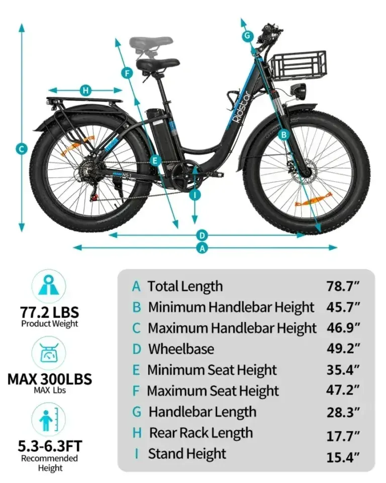 Ridstar MN-26 Fat Bike Elettrica image 2