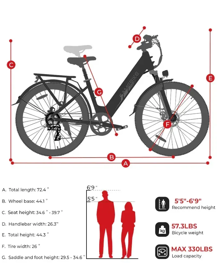 Samebike CY20 Bici Elettrica Pieghevole image 2