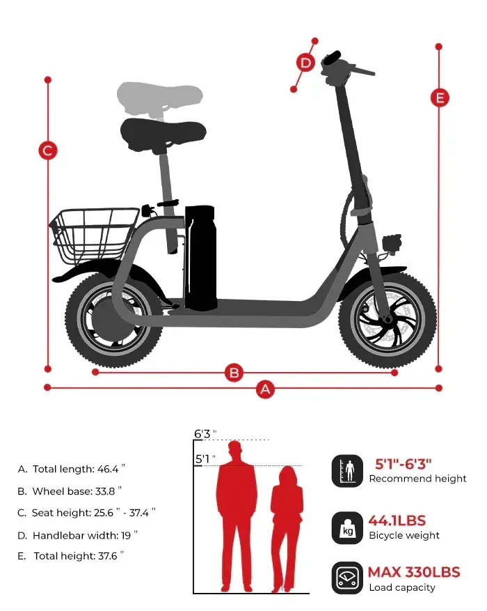 Samebike SM-C01 Monopattino Elettrico Pieghevole image 2