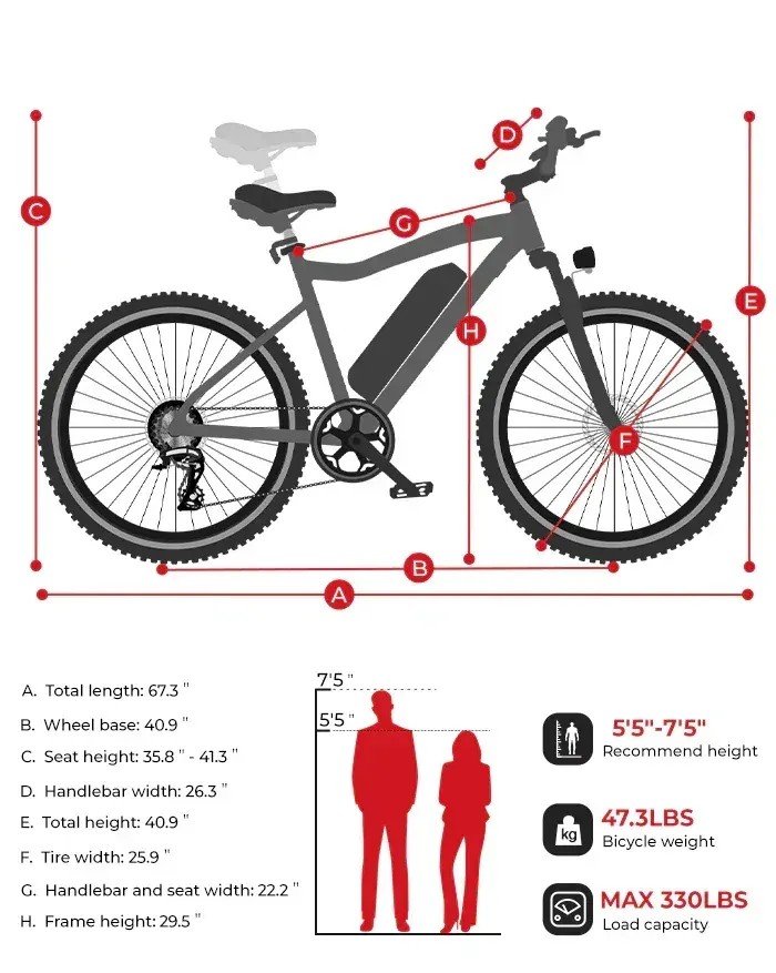 Samebike SY26-II Bici Elettrica da Montagna image 2