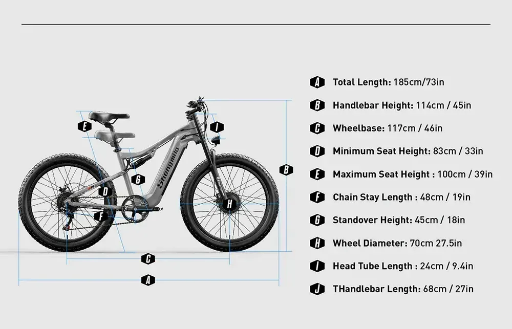 Shengmilo S600 Bici Elettrica Fat Bike a Doppio Motore image 2