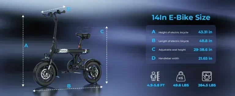 Varun C14-1 Bici Elettrica Pieghevole da Città image 2