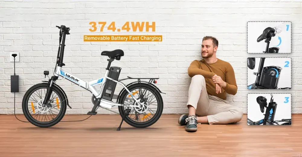 Varun C20-1 Bici Elettrica Pieghevole image 3