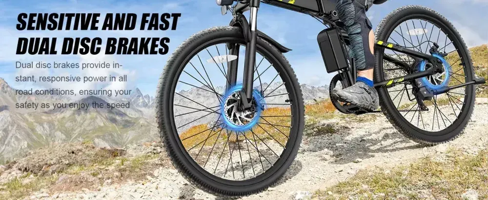 Varun M26-4 Bici Elettrica Mountain Bike Pieghevole image 7