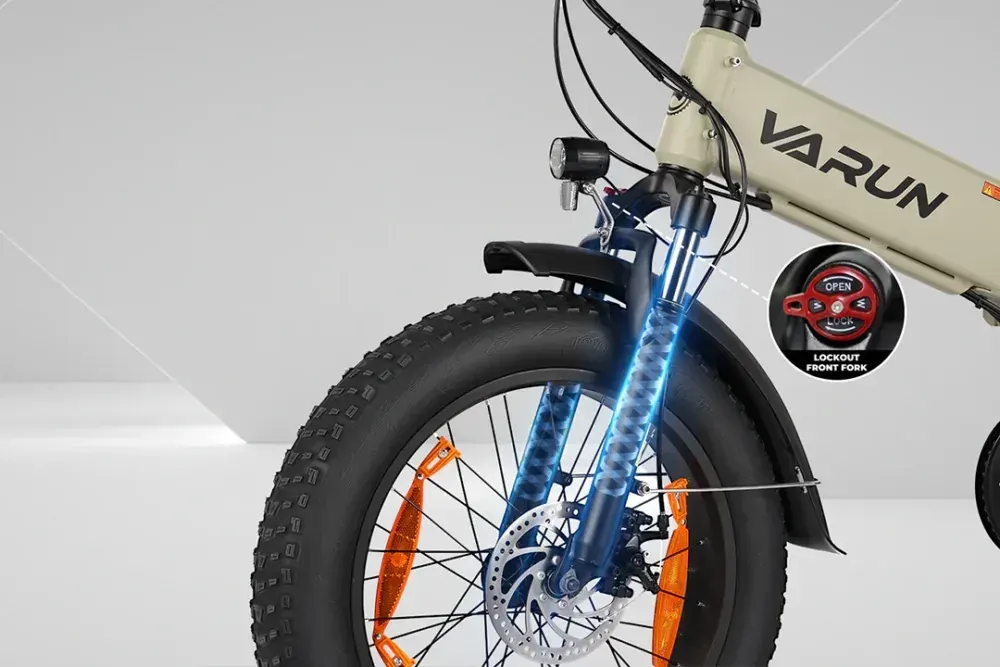 Varun S20-1 Bici Elettrica Fat Tire Pieghevole image 11