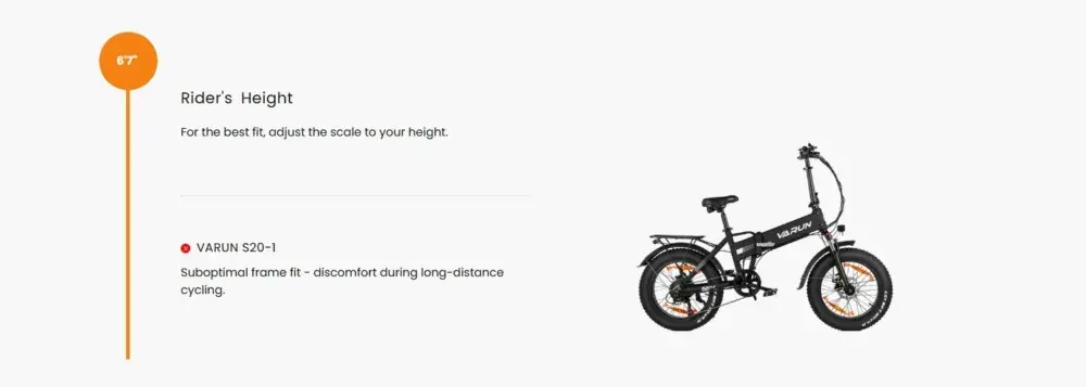 Varun S20-1 Bici Elettrica Fat Tire Pieghevole image 3