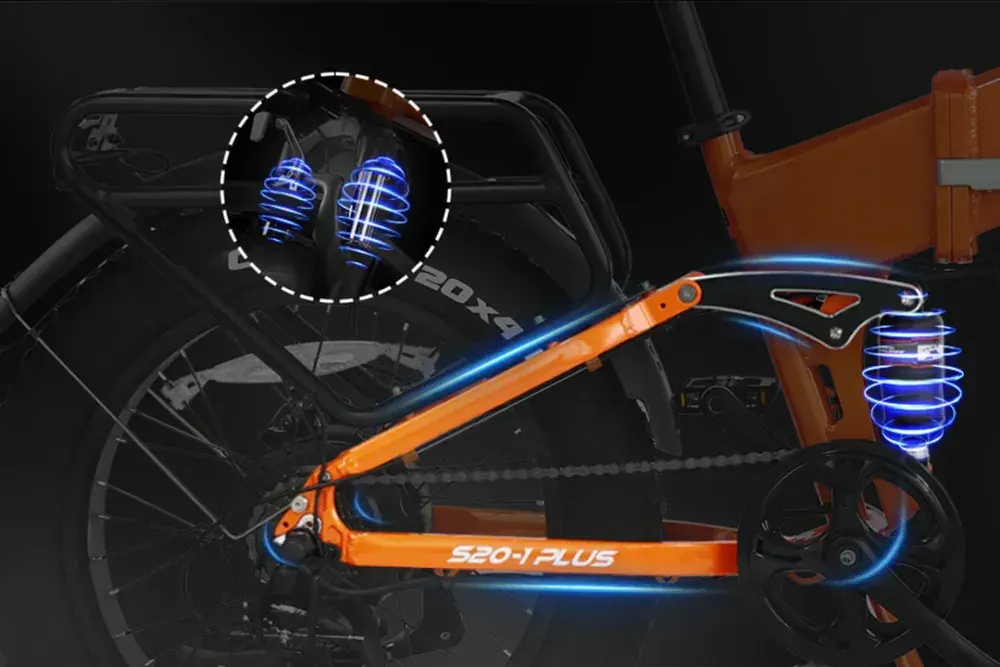 Varun S20-1 PLUS Bici Elettrica Fat Bike Pieghevole image 11