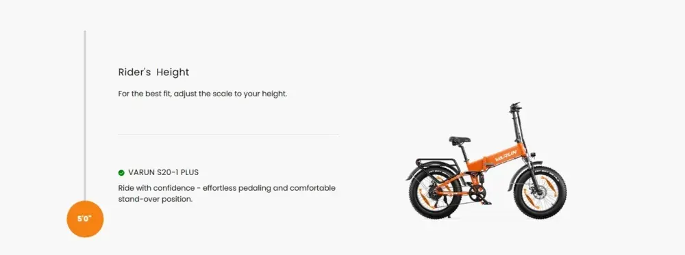 Varun S20-1 PLUS Bici Elettrica Fat Bike Pieghevole image 4
